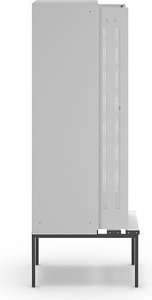 Actual product image Wolf Clothes locker with bench underneath (60 cm, 214 cm)