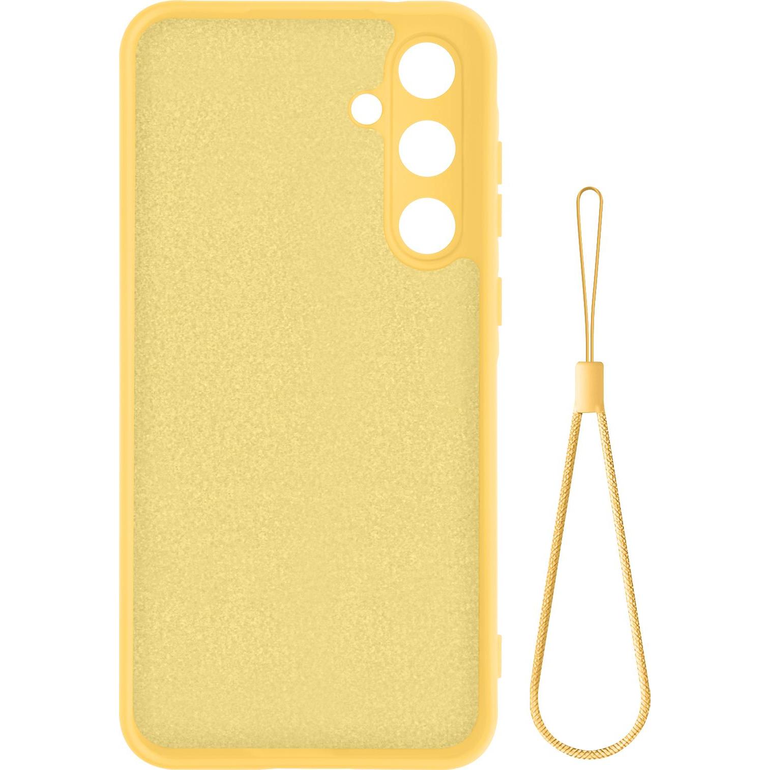 Avizar Soft Touch Fast Cover Series (Samsung Galaxy A55), Smartphone Hülle, Gelb
