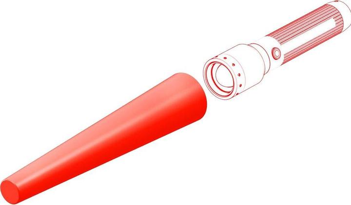 Produktbild Ledlenser Signalkappe Ø 35.1 mm, rot