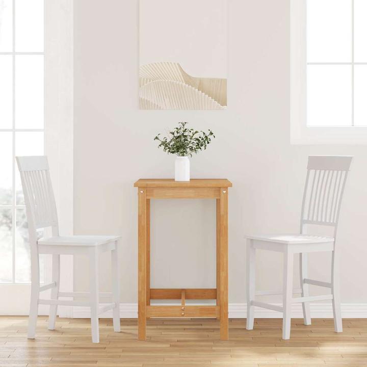 Image du produit VidaXL Tabouret de bar 2 pcs. Blanc Bois massif Hévéa