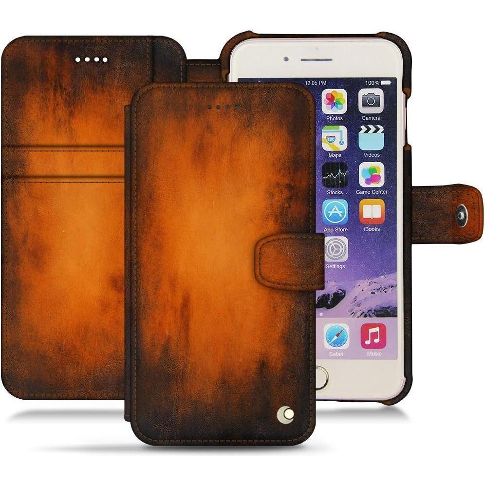 Thumbnail - Noreve Lederschutzhülle Wallet (Apple iPhone 7 Plus), Smartphone Hülle, Schwarz, Blau