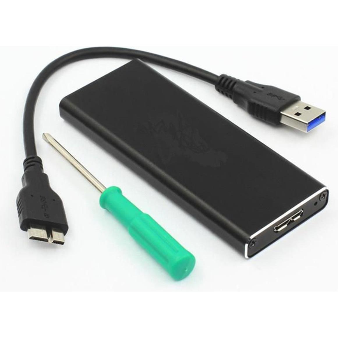 CoreParts Microstorage (mSATA), Case per hard disk, Nero