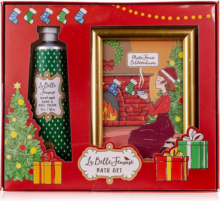 Produktbild Accentra Geschenkset LA BELLE FEMME NOEL in Geschenkbox, inkl. 60ml Hand- & Nagelcreme, Fotorahmen, Duft: Spi (Haarpflege set)
