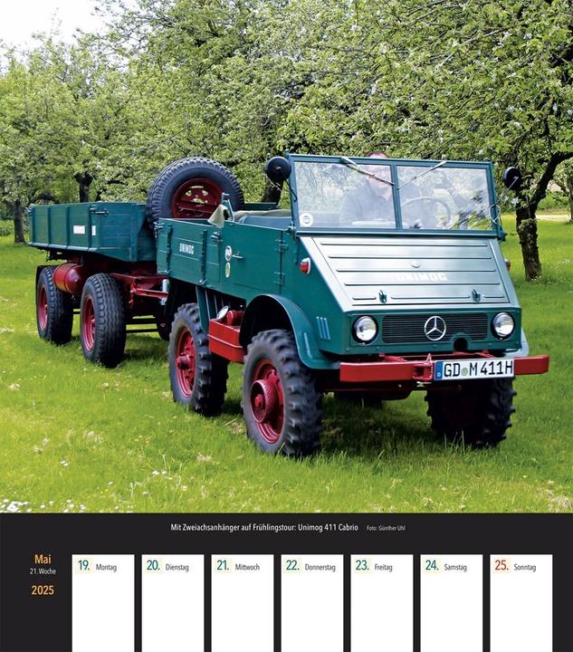 Produktbild Unimog & MB-trac 2025 Wochenkalender