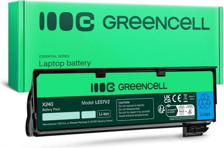 Actual product image GreenCell Laptop battery for Lenovo Thinkpad T440 and much more. (6 cubicles, 4400 mAh)
