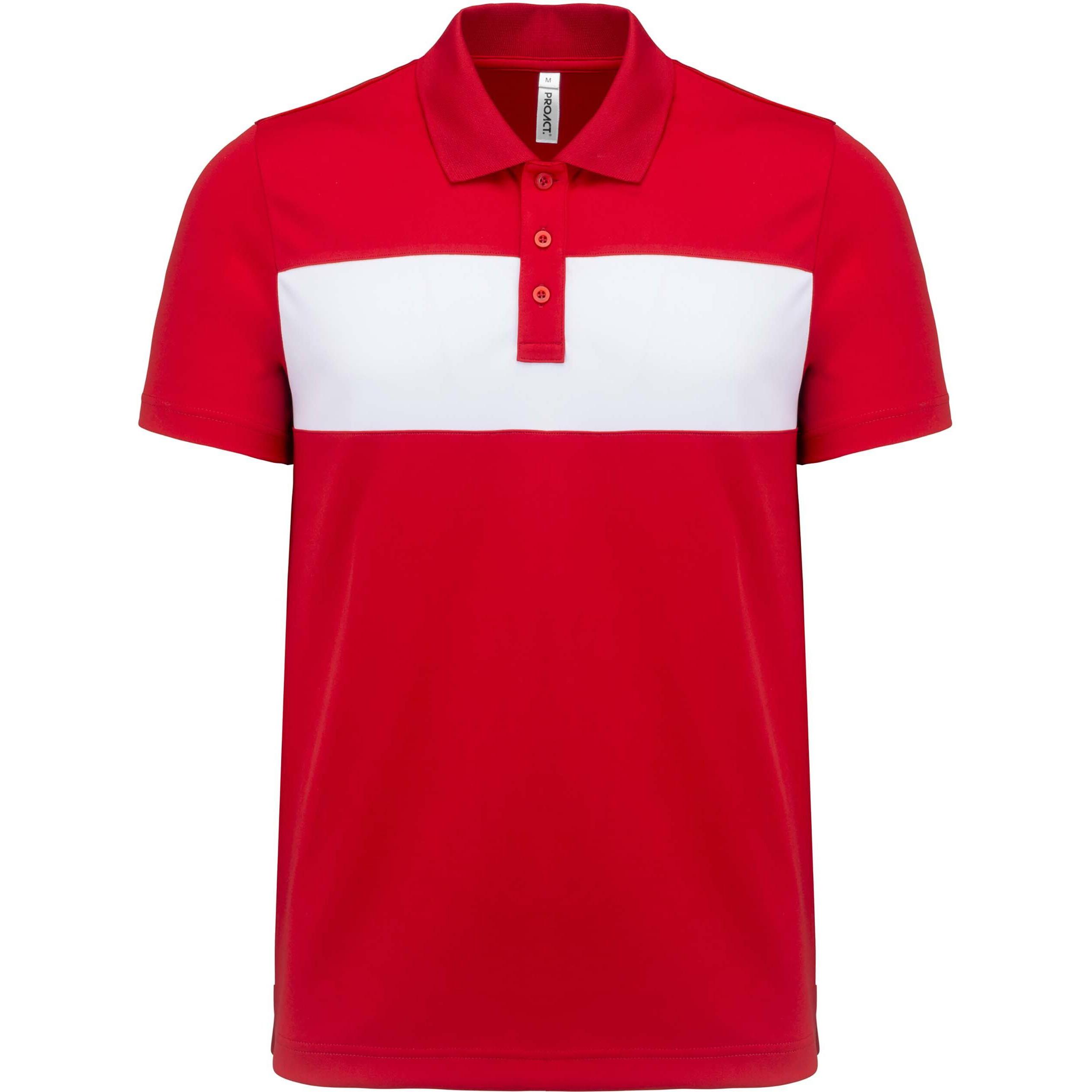 Thumbnail - Proact, Shirt, Kurzärmeliges Polo-Shirt, Weiss, Schwarz, (M)