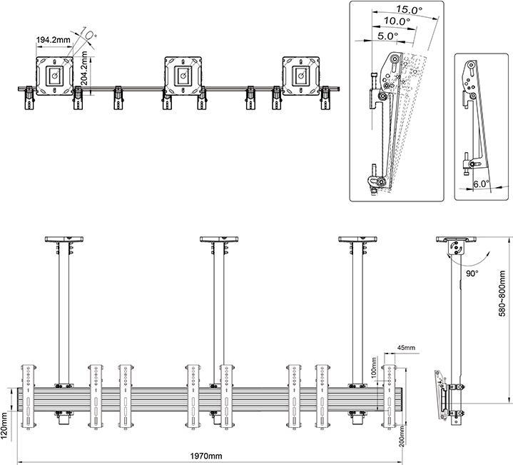 Produktbild Multibrackets M Pro Series MBC5X1UP -