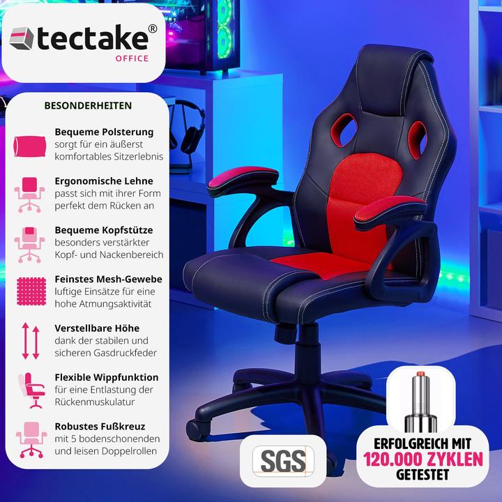 Produktbild tectake Racing Gamingstuhl