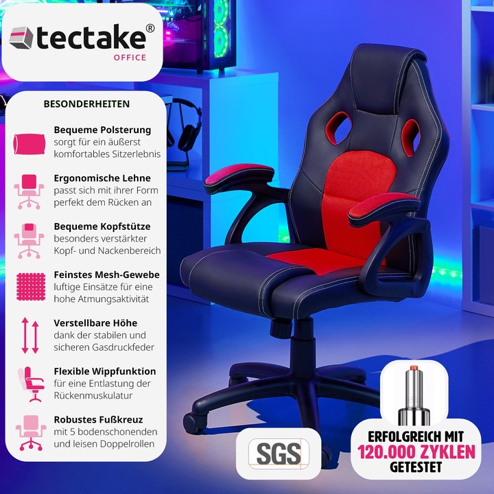Image du produit tectake Chaise de bureau
