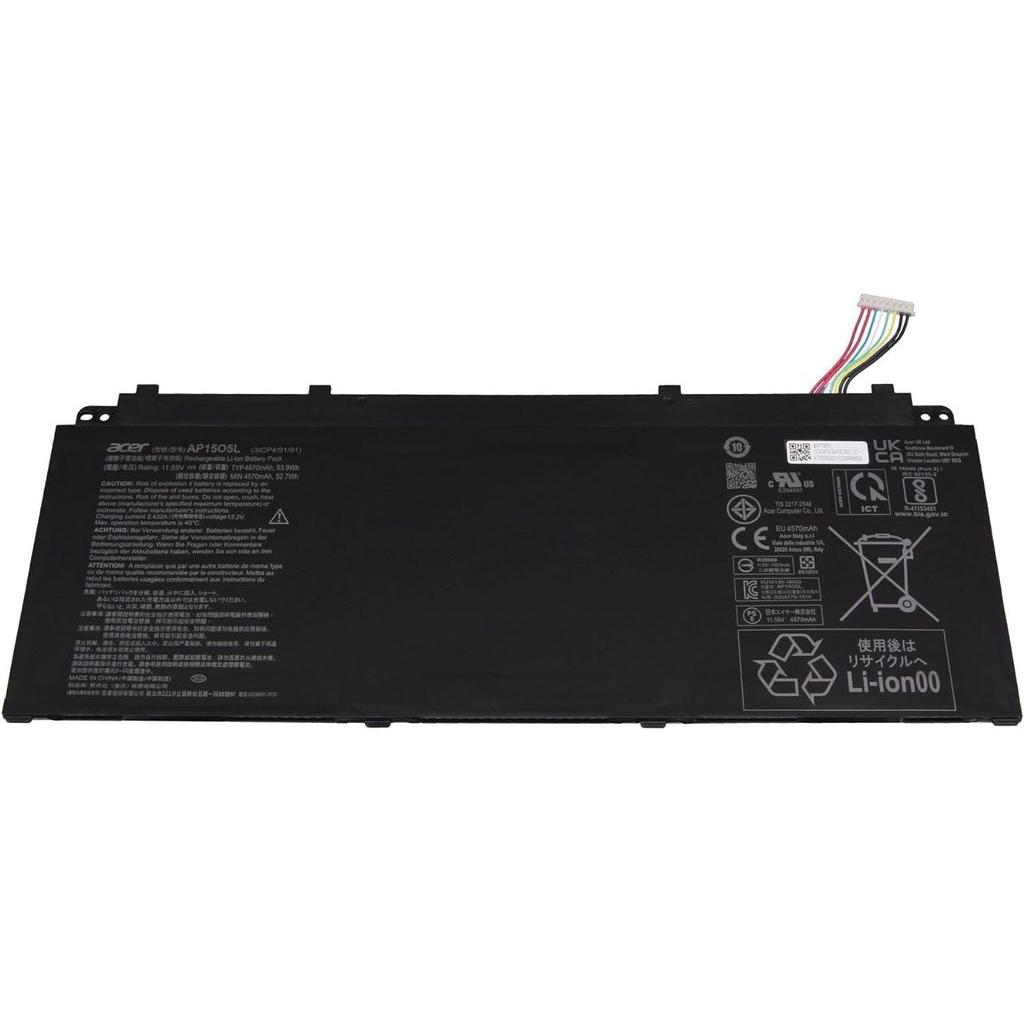 Acer Battery 4670mAh / 53.9 Wh / 3 Cells / 11.55V (3 Zellen), Notebook Akku