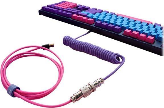 Actual product image Ducky Premicord Joker Spiral Cable, USB Type C to Type A (1.80 m, USB 2.0)