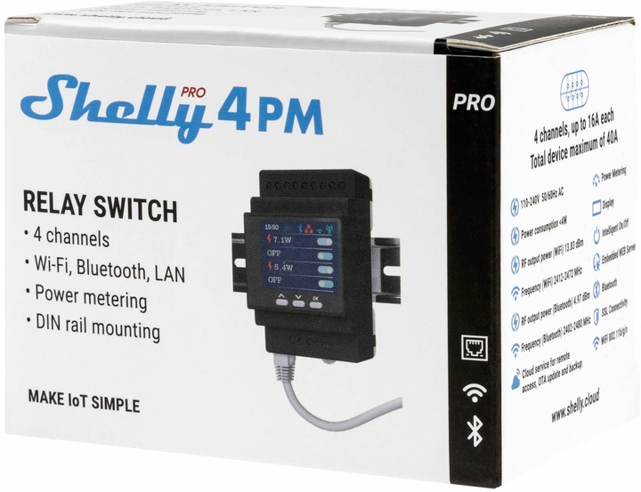 Actual product image Shelly Pro 4PM