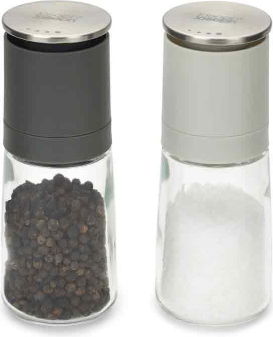 Joseph Joseph Klecksfreies Salz- und Pfefferset, Grau, DUO (Poivre, Sel)