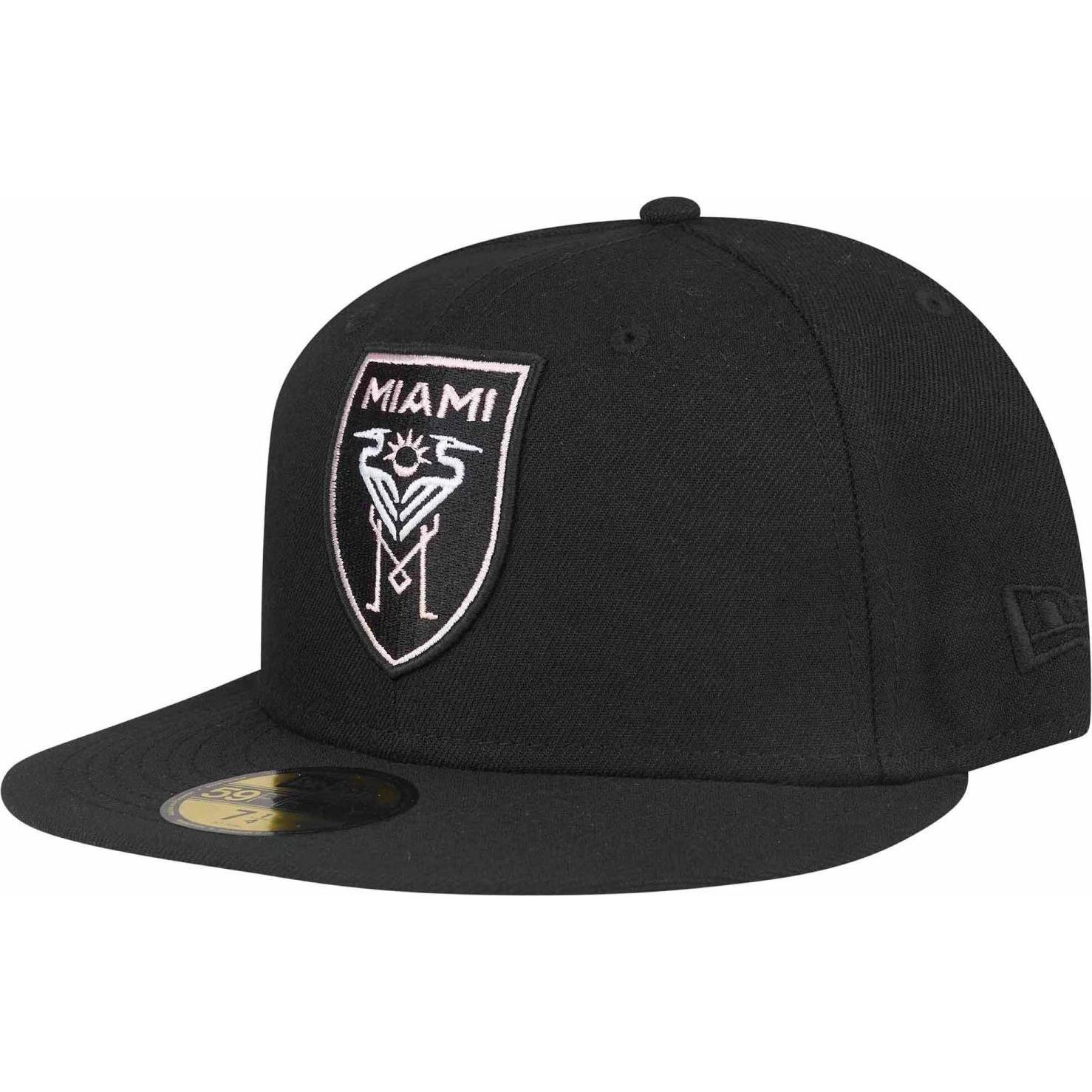 New Era, Herren, Cap, 59Fifty Fitted Cap - MLS Inter Miami schwarz - 7 1/4, Schwarz, (7 1/4)