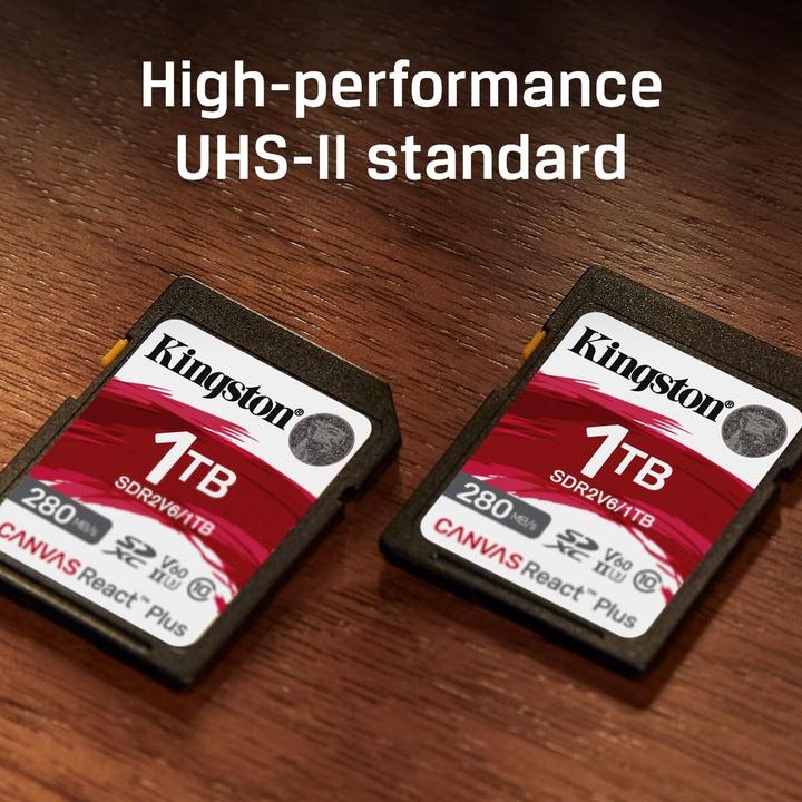 Produktbild Kingston Canvas React Plus V60 (512 GB, SDXC, U3, UHS-II)