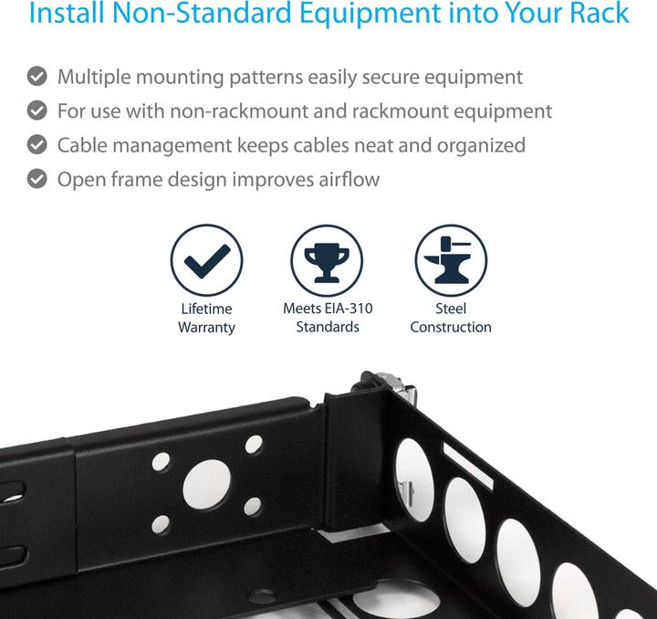 Actual product image StarTech Universal Server Rack Rails
