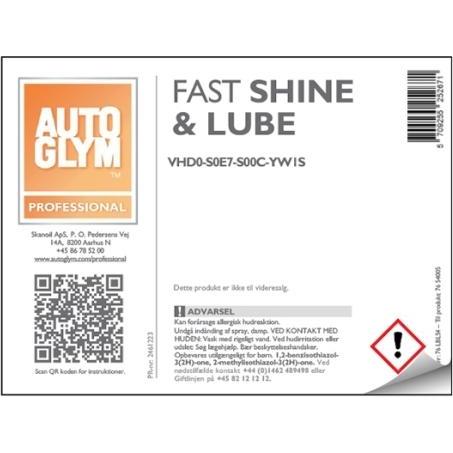 Autoglym, Accessori per pulizia auto, Label Fast Shine & Lube