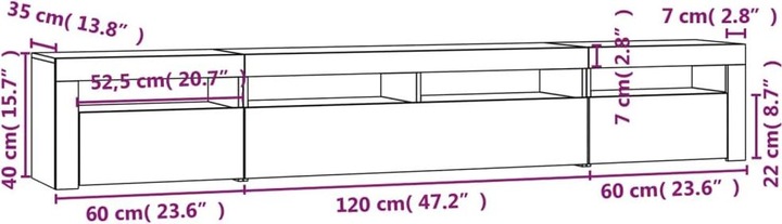 Produktbild VidaXL Korotsek (240 x 35 x 40 cm)