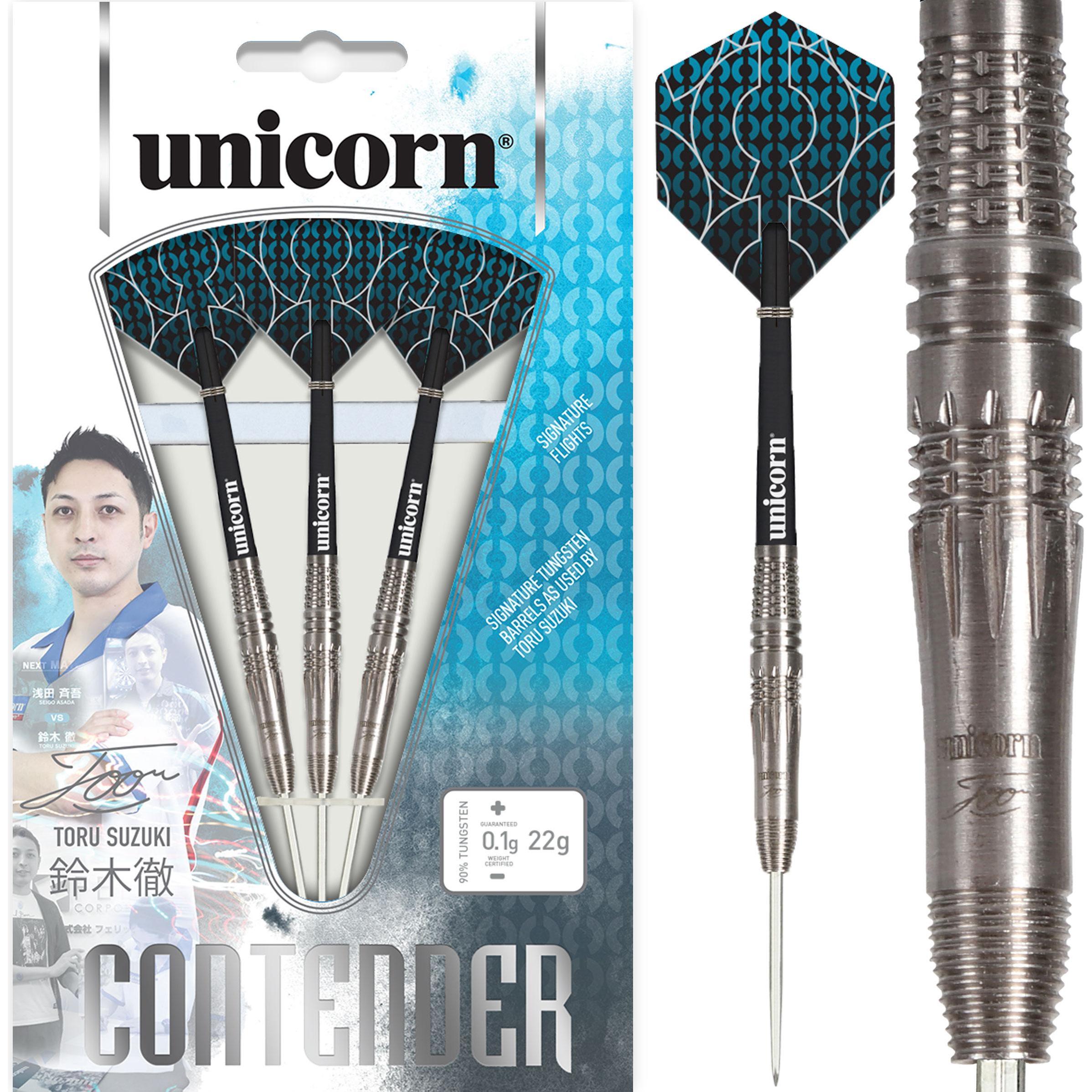 Unicorn Contender Toru Suzuki Phase 2 Steel Darts 1 Satz (22 g)
