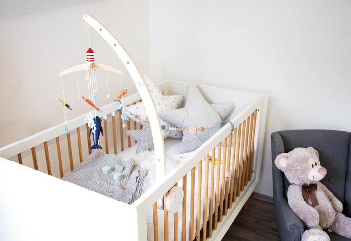 Actual product image small foot Baby Mobile Holder "Seaside