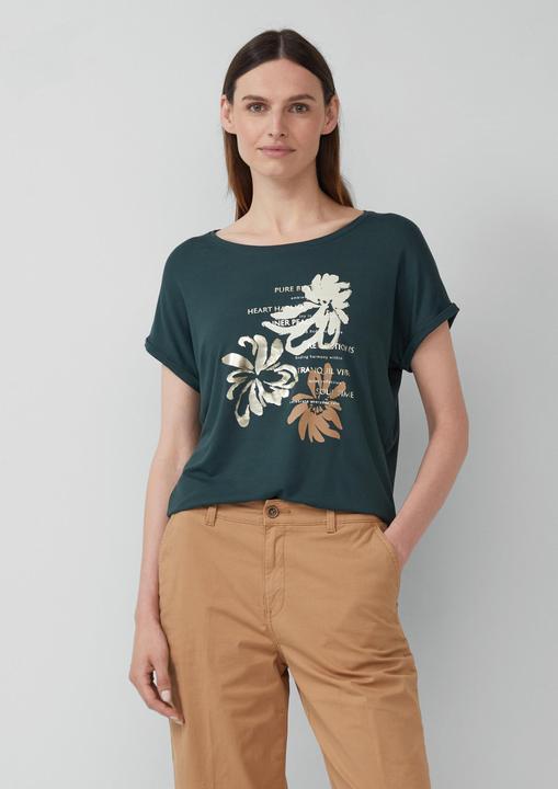 Produktbild S.Oliver T-Shirt T-Shirt aus Viskosemix im Relaxed Fit (46)