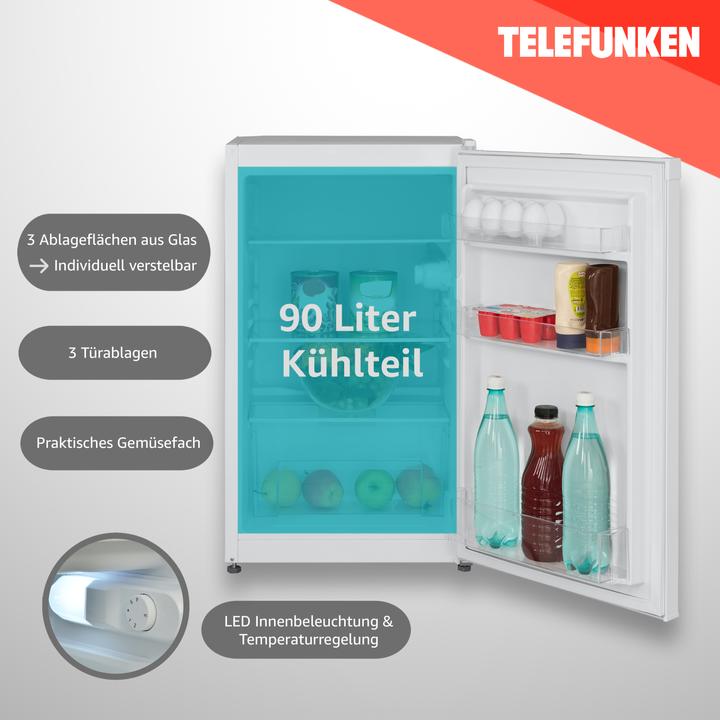 Produktbild Telefunken TEL Tischkühlschrank CF-31-121-W (90 l)