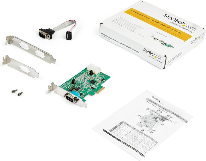 Image du produit StarTech .com Carte d'interface série 1 port PCIe avec UART 16950
