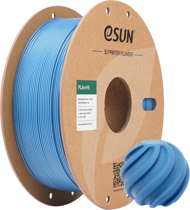 Actual product image eSUN Filament PLA+ High Speed Dunst Blau 1.75mm 1000g (PLA, 1.75 mm, 1000 g)