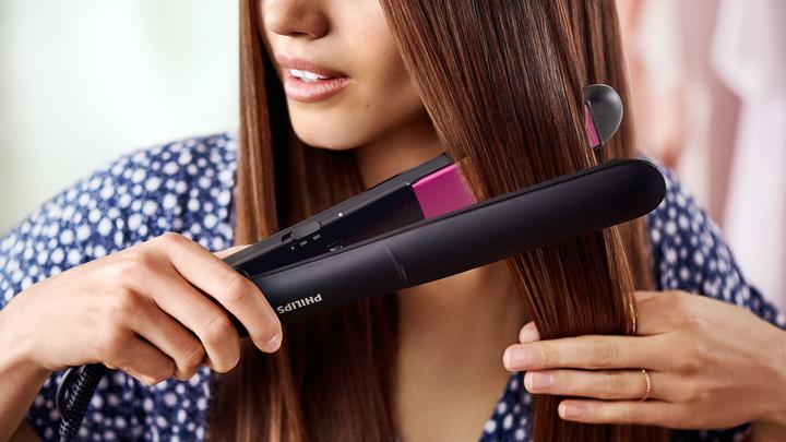 Image du produit Philips Tongs de défrisage StraightCare Essential ThermoProtect BHS375 / 00 (Fer plat)