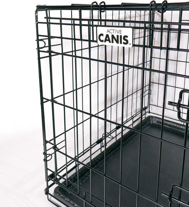 Produktbild Petcare active canis - Premium Slidingdoor Cage - Black - 61 x 46 x 51 (Hund, Faltbar)