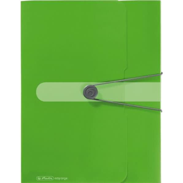 Herlitz, Mappe, Sammelbox easy orga to go, DIN A4, apfel opak PP-Folie, Füllhöhe: 40 mm, mit Gummizugverschluss und (A4,...