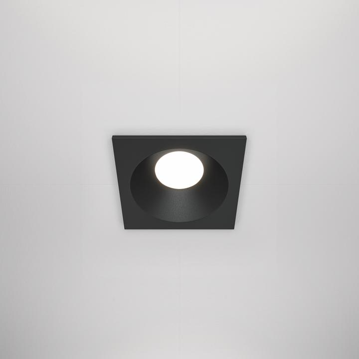 Image du produit Maytoni Zoom Downlight, Luminaire encastré GU10 carré noir IP65 étanche (GU10)