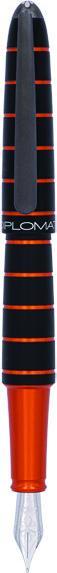 Actual product image Diplomat Fountain pen Elox ring black/orange (Black/Orange, 1x)