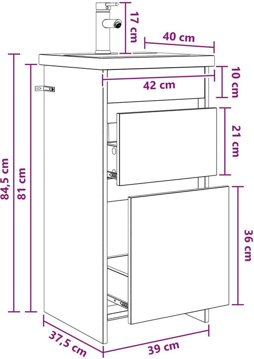 Produktbild vidaXL Badezimmermöbel