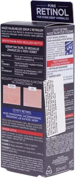 Actual product image L'Oréal Paris L'OREAL Revitalift Laser Pure Retinol serum redukujące zmarszczki na noc 30ml (30 ml)
