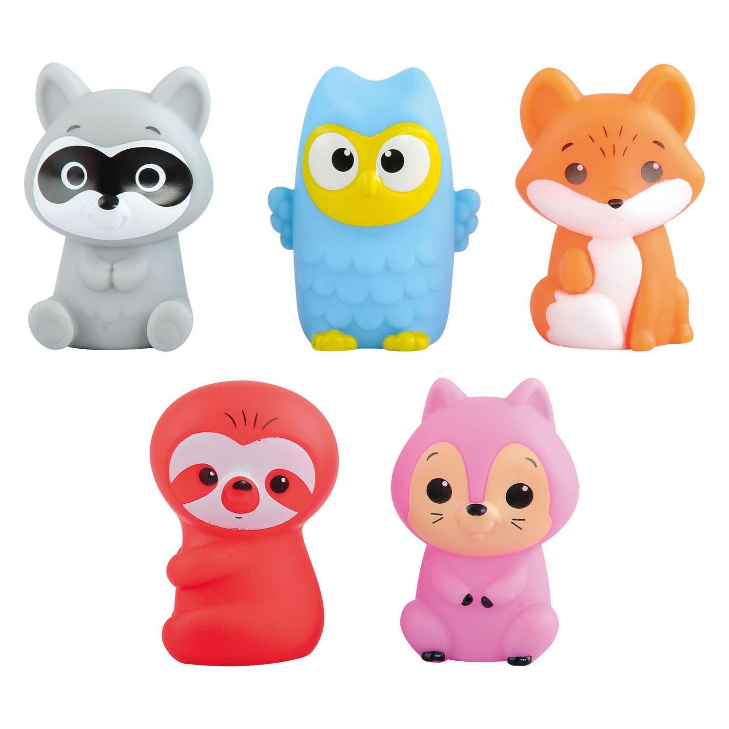 Play Vingerpoppetjes Bosdieren, 5 Stuks.