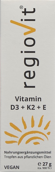 Produktbild Regiovit Activate Vitamin D3 + K2 + E Tropfen (1 Stück, Tropfen, 85 g)