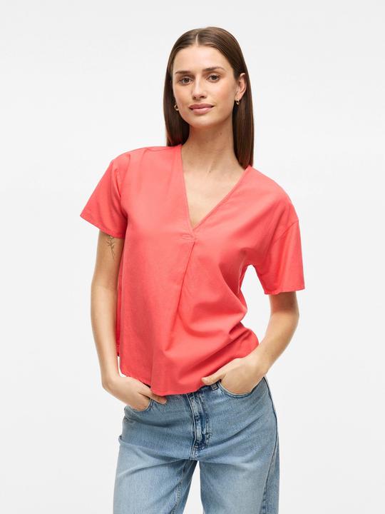 Actual product image Vila V-Ausschnitt Oberteil mit kurzen Ärmeln (40)