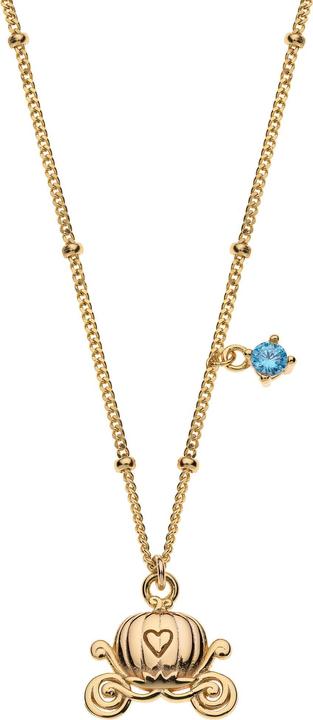 Image du produit Disney Collier Cendrillon Carrosse, argent sterling 925, plaqué or (Argent 925, 35 - 40.5 cm)