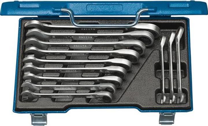 Gedore 7 UR-012 Satz Maulschlüssel mit Ringratsche, umschaltbar 12-teilig 8-19 mm (12 mm, 14 mm, 16 mm, 10 mm, 11 mm, 15 mm, 8 mm, 9 mm, 13 mm)