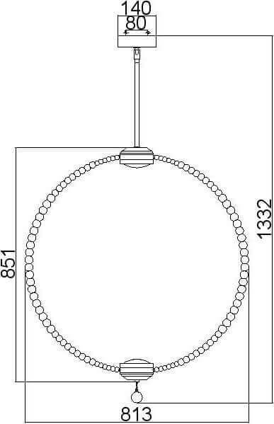 Image du produit Elstead Lighting Oberlin LED Suspension 2 fois 85cm Nickel satiné (2000 lm)