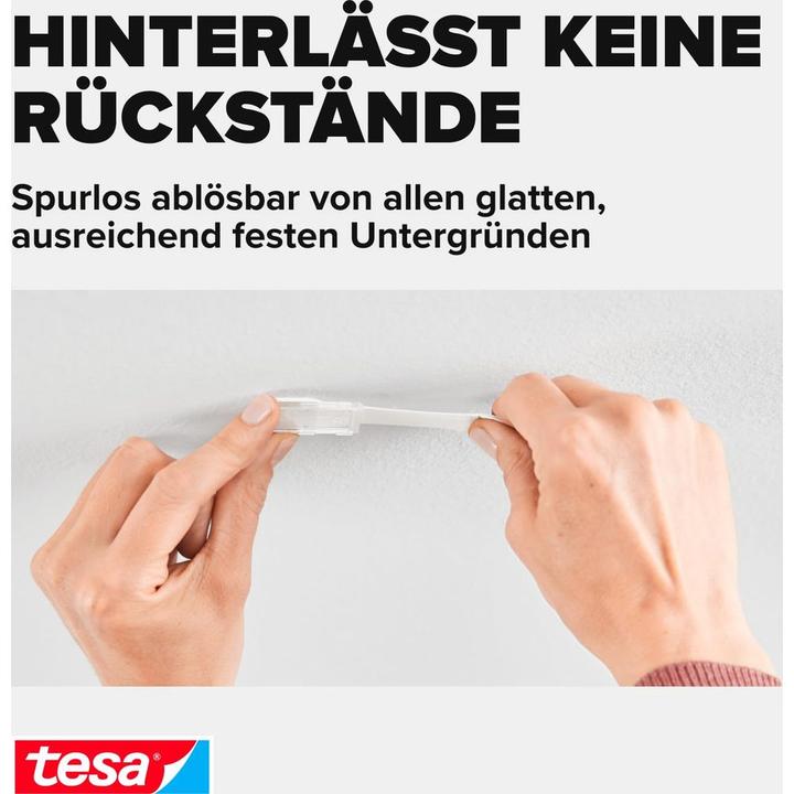 Produktbild tesa 3x Deckenhaken für Tapete & Putz, selbstklebend