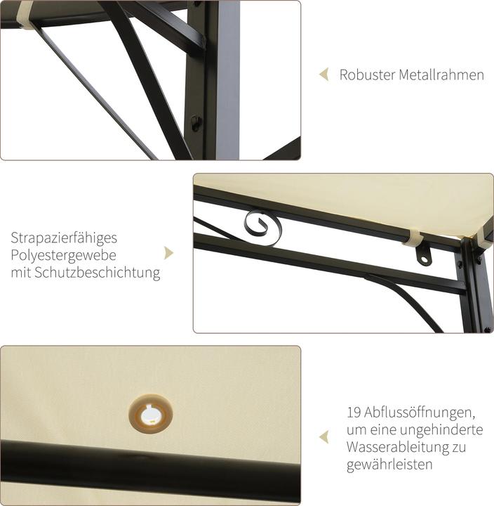 Produktbild Outsunny Pavillon (300 cm, 250 cm)