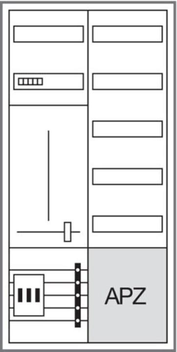 Image du produit Hager Armoire complète ZB323T15A