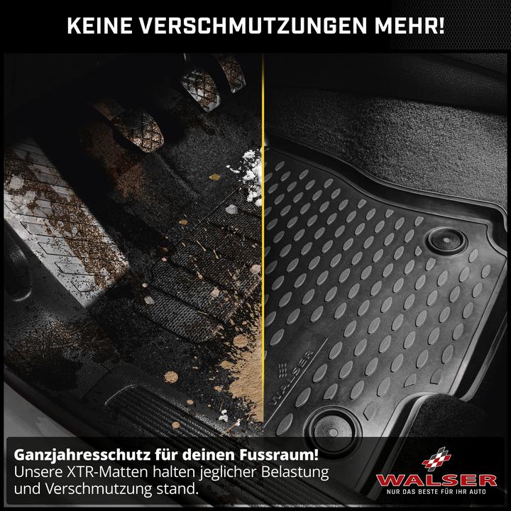 Actual product image Walser Rubber mats XTR for VW Passat/Variant (B7) 08/2010 - 12/2015 (2 front mats + 2 rear mats)