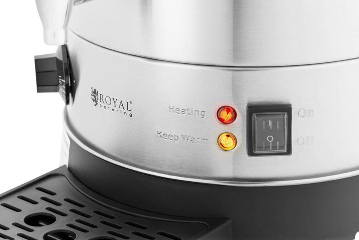 Produktbild Royal Catering Wasserkocher Edelstahl Heisswasserbereiter Heissgetränkespender 2500 W 13,5 l
