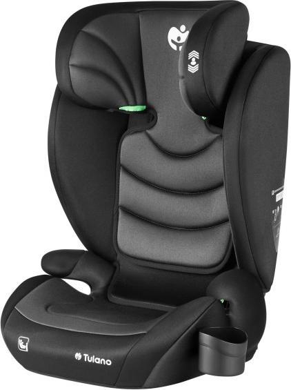 Tulano Joy 20 Autositz Schwarz-Grau (Kinderzitje, Zitverhoger, ECE R129/i-Size standaard)