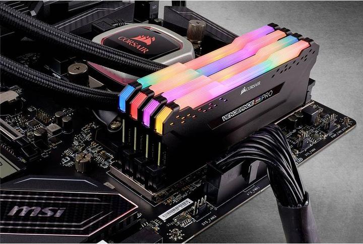 Actual product image Corsair Vengeance RGB Pro (4 x 16GB, 3200 MHz, DDR4-RAM, DIMM)