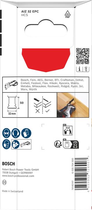 Immagine prodotto Bosch Professional Zubehör AIZ 32 EPC Tauchsägeblatt für Multifunktionswerkzeuge, 5-tlg.