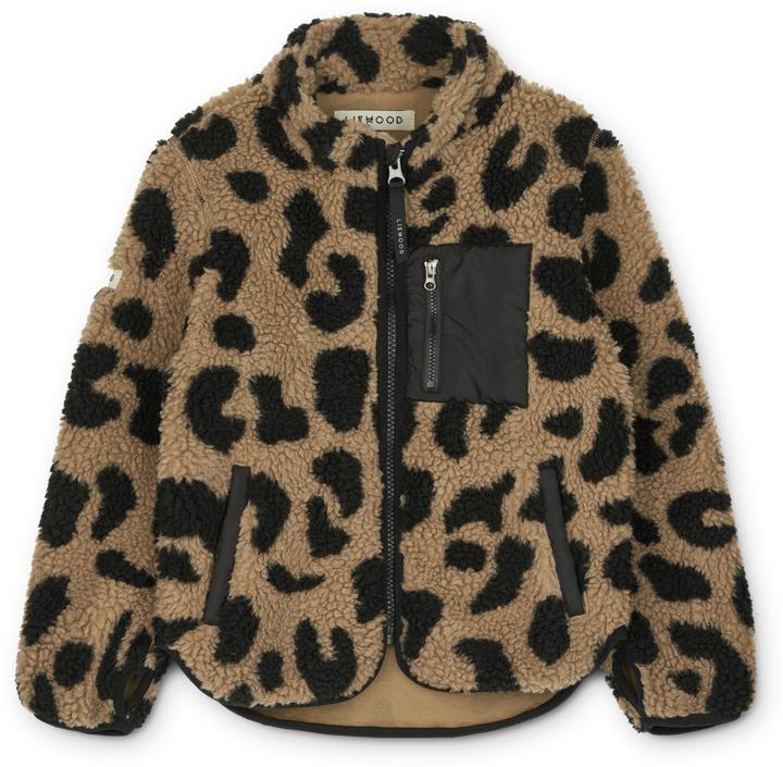 Actual product image Liewood Nolan Pile Jacket Mega Leo Oat (86)